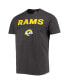 Фото #3 товара Men's '47 Charcoal Los Angeles Rams Dark Ops Super Rival T-shirt
