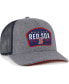 Фото #3 товара Men's Charcoal Boston Red Sox Slate Trucker Snapback Hat