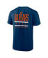 Фото #4 товара Men's Navy Chicago Bears Big and Tall Two-Sided T-shirt