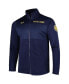 Фото #3 товара Куртка мужская Under Armour Notre Dame Fighting Irish вязаная для разминки Full-Zip - синяя.