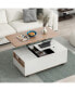 Фото #3 товара Modern Lift Top Coffee Table Multi Functional Table With 3 Drawers