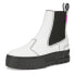 Фото #2 товара Puma Mayze Chelsea Pop Round Toe Pull On Womens White Casual Boots 38454901