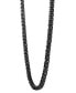 ფოტო #2 პროდუქტის Men's Cubic Zirconia 20" Tennis Necklace in Black Ion-Plated Stainless Steel