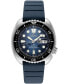 ფოტო #1 პროდუქტის Men's Automatic Prospex Diver Dark Blue Silicone Strap Watch 45mm