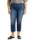 Фото #1 товара Plus Size Maya Mid Rise Capri Jeans