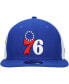 Фото #2 товара Men's Royal Philadelphia 76ers Pop Panels 9FIFTY Snapback Hat