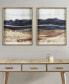 Dreaming Abstract Landscape Diptych 2-Pc Framed Glass Wall Art Set