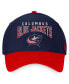 ფოტო #3 პროდუქტის Men's Navy, Red Columbus Blue Jackets Fundamental 2-Tone Flex Hat