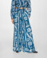 ფოტო #1 პროდუქტის Women's Wide Leg Printed Pants