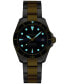 ფოტო #6 პროდუქტის Unisex Swiss Automatic DS Action Diver Two-Tone Stainless Steel Bracelet Watch 38mm