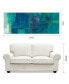Фото #11 товара Reedy Blue I III Frameless Free Floating Tempered Art Glass Abstract Wall Art, 63" x 24" x 0.2"