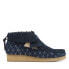 Фото #1 товара Clarks Wallabee Boot 26168706 Womens Blue Suede Lace Up Chukkas Boots