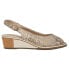 VANELi Baise Snake Peep Toe Slingback Pumps Womens Beige Dress Casual 307831 B, Узкая, 7.5 - фото #1