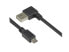 Фото #1 товара Good Connections 2510-EUM005W, 0.5 m, USB A, Micro-USB B, USB 2.0, Male/Male, Black
