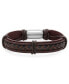 ფოტო #1 პროდუქტის Men's Leather String Design Bracelet