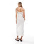 ASOS DESIGN pointelle scoop neck maxi dress in cream