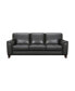 Bergen 88" Genuine Leather Square Arm Sofa