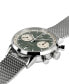 ფოტო #3 პროდუქტის Men's Swiss Intra-Matic Chronograph H Stainless Steel Mesh Bracelet Watch 40mm