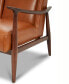 Фото #6 товара Jollene 29" Leather Winged Accent Chair, Created for Macy's