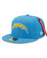 Фото #3 товара Men's X Alpha Industries Powder Blue Los Angeles Chargers Alpha 59Fifty Fitted Hat
