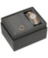 ფოტო #5 პროდუქტის Women's Classic Crystal Rose Gold-Tone Bracelet Watch Box Set 30mm