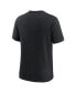Фото #2 товара Men's Black New Orleans Saints Rewind Logo Tri-Blend T-shirt