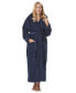 ფოტო #3 პროდუქტის Women's Hooded Full Length GOTS Certified Organic Turkish Cotton Bathrobe