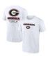 Фото #1 товара Men's White Georgia Bulldogs Game Day 2-Hit T-shirt