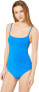 La Blanca Womens 182689 Rouched Body Lingerie Mio One Piece Swimsuit Size 12