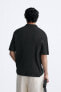 Vertical jacquard polo shirt