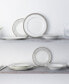 Summit Platinum Set of 4 Dinner Plates, Service For 4