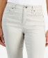 Фото #3 товара Petite Colored High Rise Natural Straight-Leg Jeans, Created for Macy's