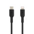 Фото #6 товара Belkin CAA004BT1MBK - 1 m - Lightning - USB C - Male - Male - Black