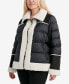 Фото #3 товара Women's Plus Size Faux-Fur-Trim Puffer Coat