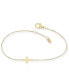 ფოტო #1 პროდუქტის Adjustable Cross Bracelet Set in 14k Gold