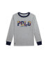 Toddler and Little Boys Corduroy-Logo Cotton Long-Sleeve Tee Серый, 7 - фото #1