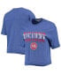 ფოტო #1 პროდუქტის Women's Blue Detroit Pistons Gradient Crop Top