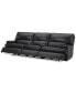 Фото #3 товара Binardo 118" 3 Pc Zero Gravity Leather Sectional with 3 Power Recliners, Created for Macy's