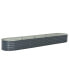 Фото #1 товара Garden Raised Bed 157.5"x31.5"x17.3" Galvanized Steel Gray