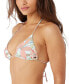 Juniors' Dalia Floral Venice Triangle Bikini Top