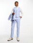 Фото #2 товара Ben Sherman slim fit suit waistcoat in light blue