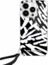 Фото #1 товара Karl Lagerfeld Karl Lagerfeld KLHCP15LHZBPKCCK iPhone 15 Pro 6.1" czarny/black hardcase IML Zebra Pattern & Cord