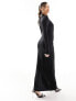 Фото #5 товара Daska exclusive high neck maxi dress in black