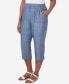 Фото #5 товара Women's Bayou Chambray Capri Pants with Pockets