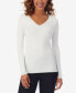 Фото #1 товара Women's Softwear V-Neck Long-Sleeve Layering Top