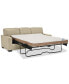 Фото #6 товара Ennia 82" Leather Queen Sleeper Sofa, Created for Macy's