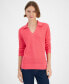 Фото #1 товара Women's Johnny-Collar Sweater