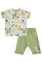 Фото #1 товара Комплект одежды Civil Baby для мальчиков 6-18 месяцев Зелено-желтое