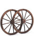 Фото #1 товара Decorative Vintage Wood Garden Wagon Wheel