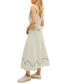Фото #3 товара Women's Sweet Hearts Floral Print Sleeveless Cotton Midi Dress